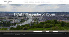 Desktop Screenshot of hotelcentrerouen.com